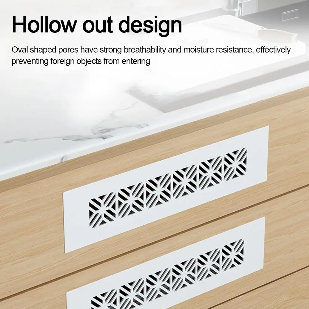 Aluminum Alloy Vents Cover Rectangle 50 80cm Wide Air Vent Decor Louver Breathable Mesh Ventilator Grille Cover air vent cover