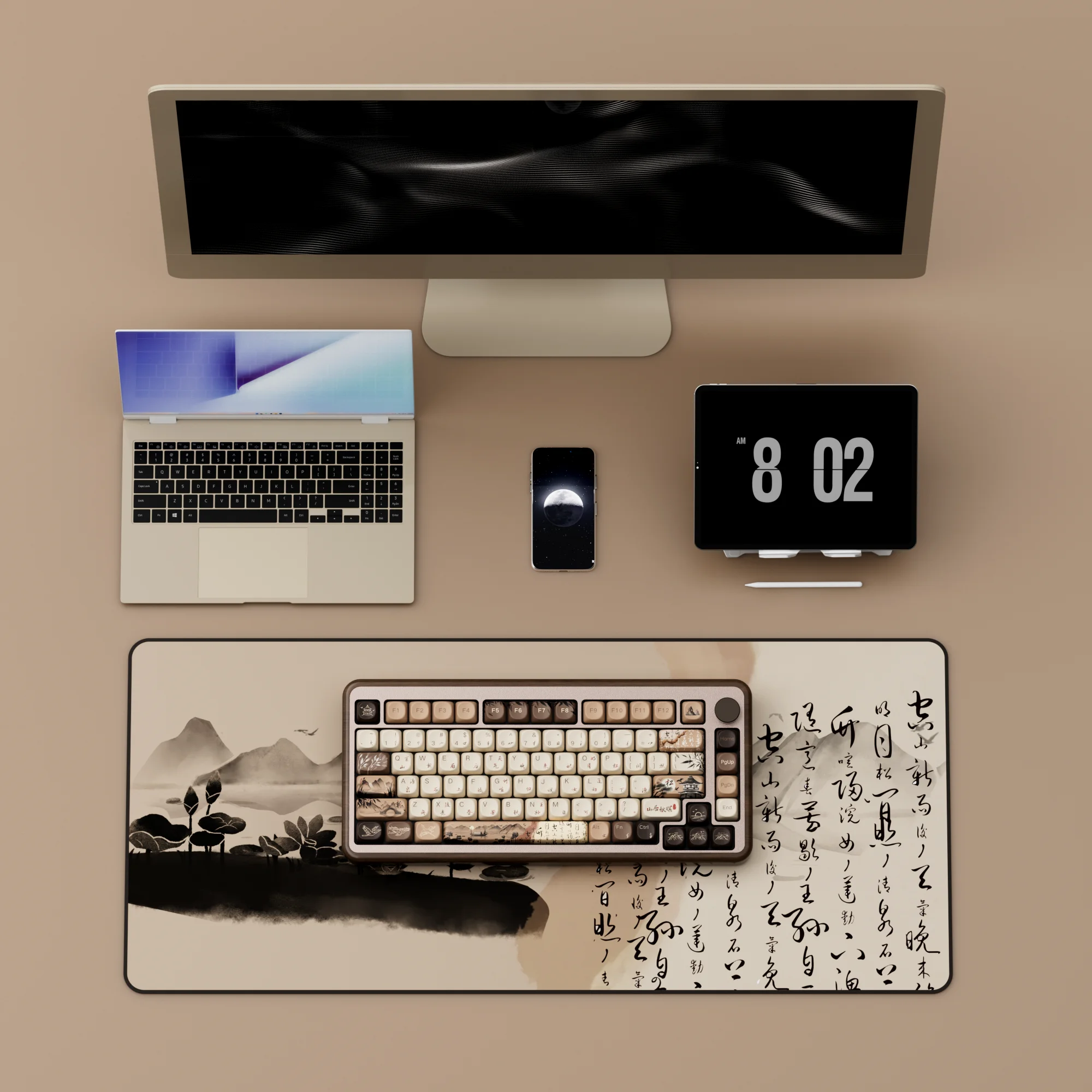 Akko MU02 75% Mountain Seclusion 木製メカニカルキーボード
