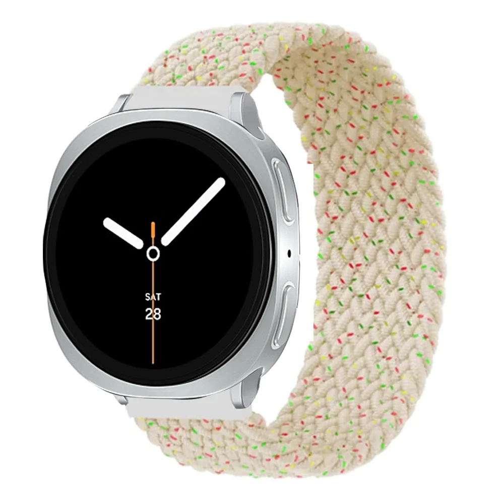Braided Nylon Solo Loop Strap for Smartwatches - Adjustable Bracelet Band