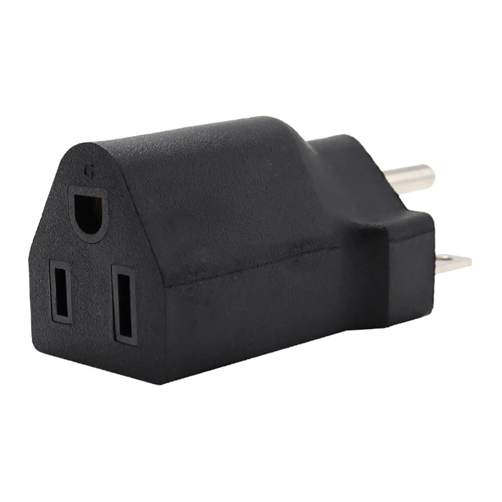 4-6pack Portable 110-120V to 220-240V Plug Adapter Black 6-15R To 5-15R
