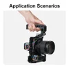 Selens Camera Top Handle Grip with Cold Shoe Mount 1/4 3/8 Screw Quick Release For Sony A7III A73 Series Cage DSLR Cheese Handle 3