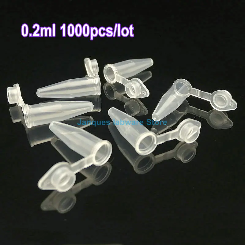 Plastic Test Tubes Centrifuge Tube Laboratory Plastic Centrifuge Tube EP test tube PCR tube Sample Repackaging small bottle 0.1/0.2/0.5/1.5/2/5/7ml