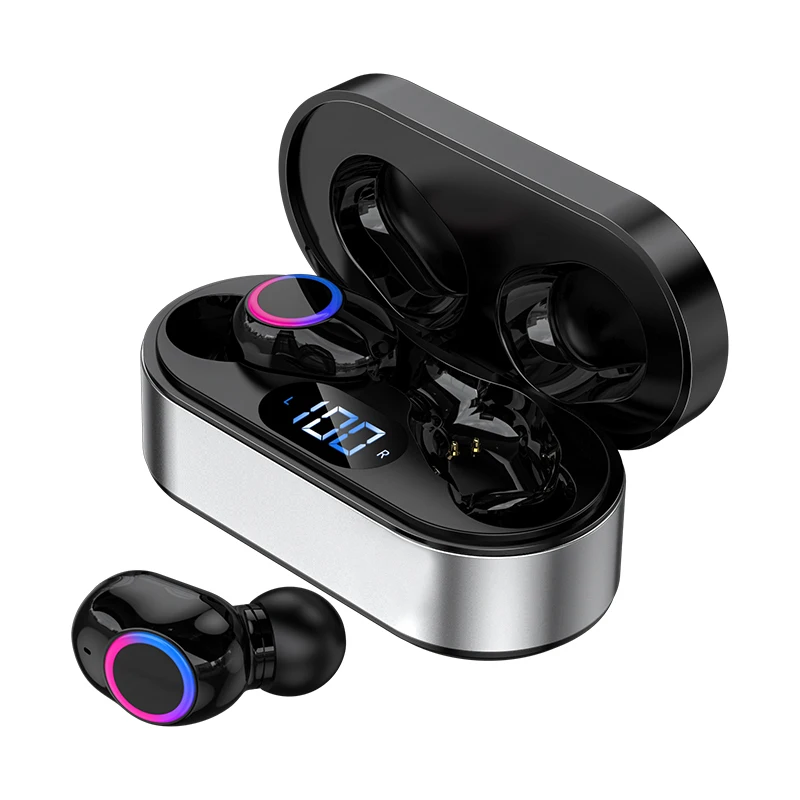 Беспроводные наушники V5.2 TWS с поддержкой Bluetooth 300 мАч беспроводные светодиодный