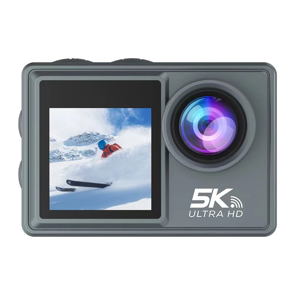 CERASTES 5K WiFi Anti-shake Action Camera 4K 60FPS Dual Screen 170° Wide Angle 30m Waterproof Sport Camera with Remote Control 6
