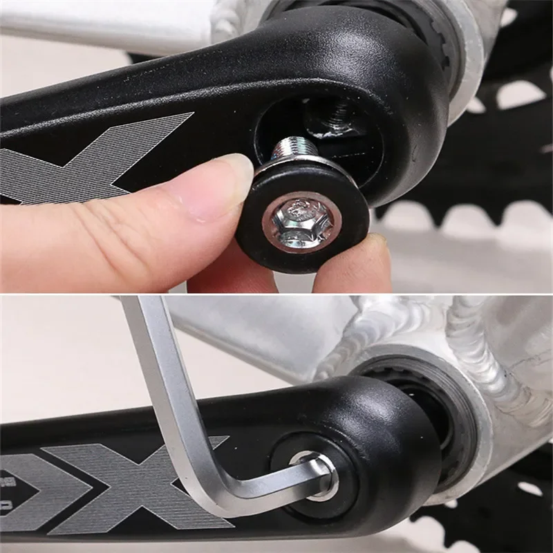 M8x15mm Mountain Bike Hex Head Crank Arm Bolts Bicycle Axle Bolt Waterproof Screw 2/4/10pcs