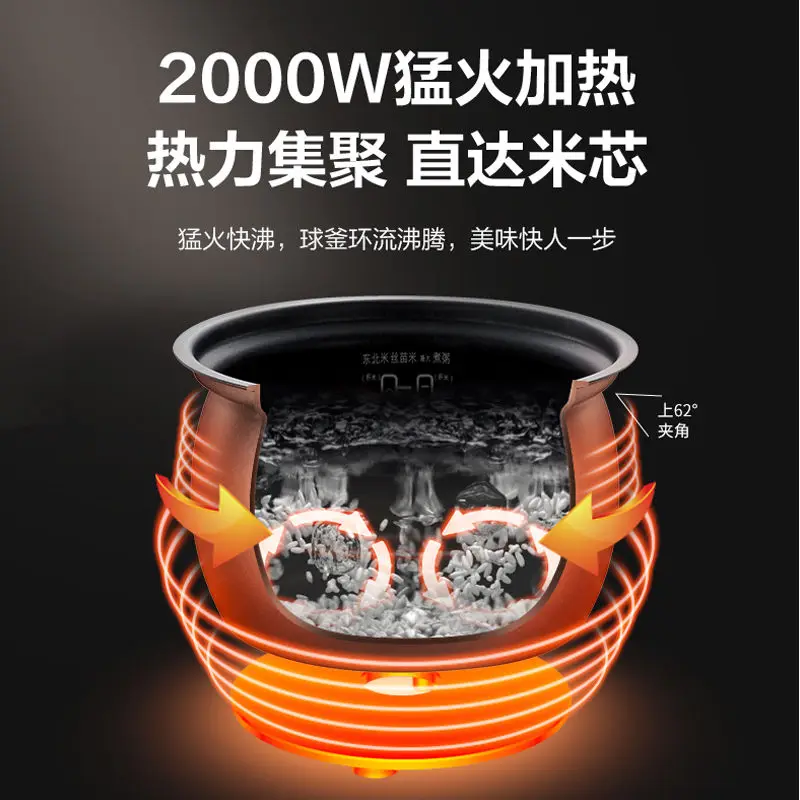 Household 5L Double-tank Automatic Multi-function Pressure Cooker Electric Kitchen Appliance Pots Cooking Multifunctional Rice L