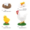 4Pcs Chick Life Cycle Model,Realistic Animal Life Growth Cycle Biological Model Kid Educational Figures Toys 6