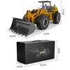 Huina 583 Alloy Engineering Vehicle Remote Control Shovel Hydraulic Bulldozer Professional Bulldozer Electric Toy LoadingVehicle 6