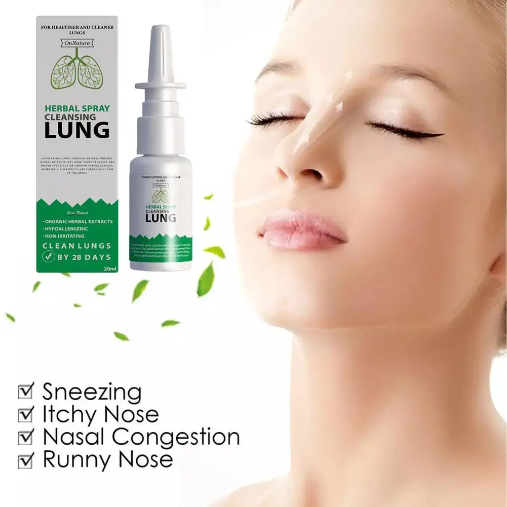 1pcs 20ml Lung Detoxification Herbal Cleansing Spray Smoking To Clear