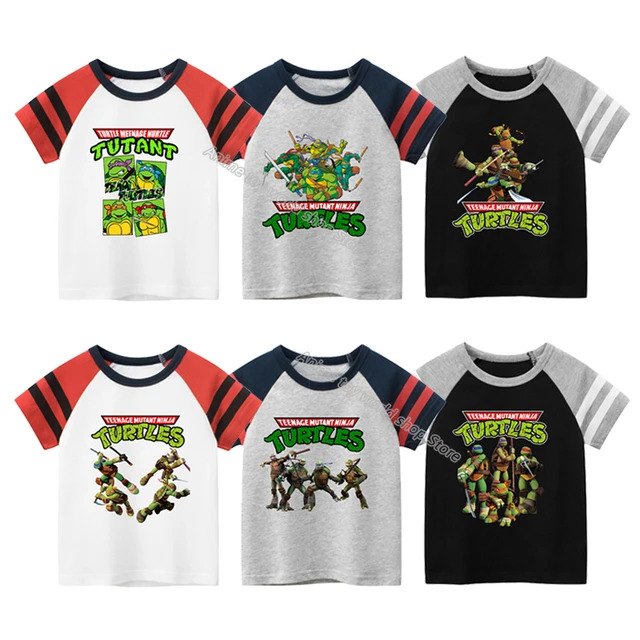 World Of TMNT Ninja Turtles Fight Crew Neck Short Sleeve Men's T-shirt-Small