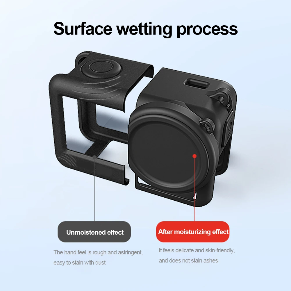 Silicone Full Protective Frame Case Anti-Scratch Protective Case Cover with Neck Rope for DJI Action 3 4 Camera Accessories action camera accessory action camera protector