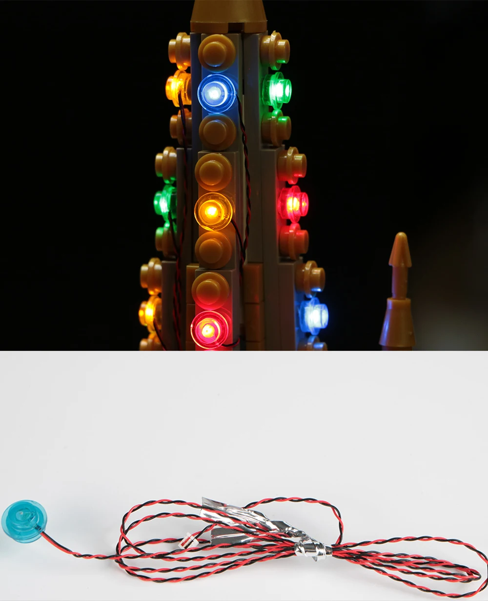 1PC DIY 1x4 Baustein Lampe Straße Licht Elektrische Dekorieren 1X1 LED Ziegel USB Stadt Beleuchtung – Detail 11
