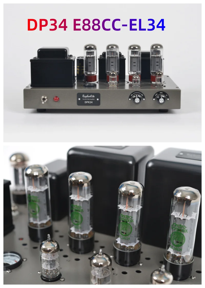 Nuovo Dp34 E88Cc-El34 Tubo Push-Pull Amplificatore Valvolare Hifi Amplificatore, Raffaello