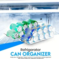 Bacs de rangement pour réfrigérateur, boîtes distributrices de canettes de Soda, distributeurs de canettes, distributeur à roulement automatique, organisateur de réfrigérateur, organisateur de garde-manger 3