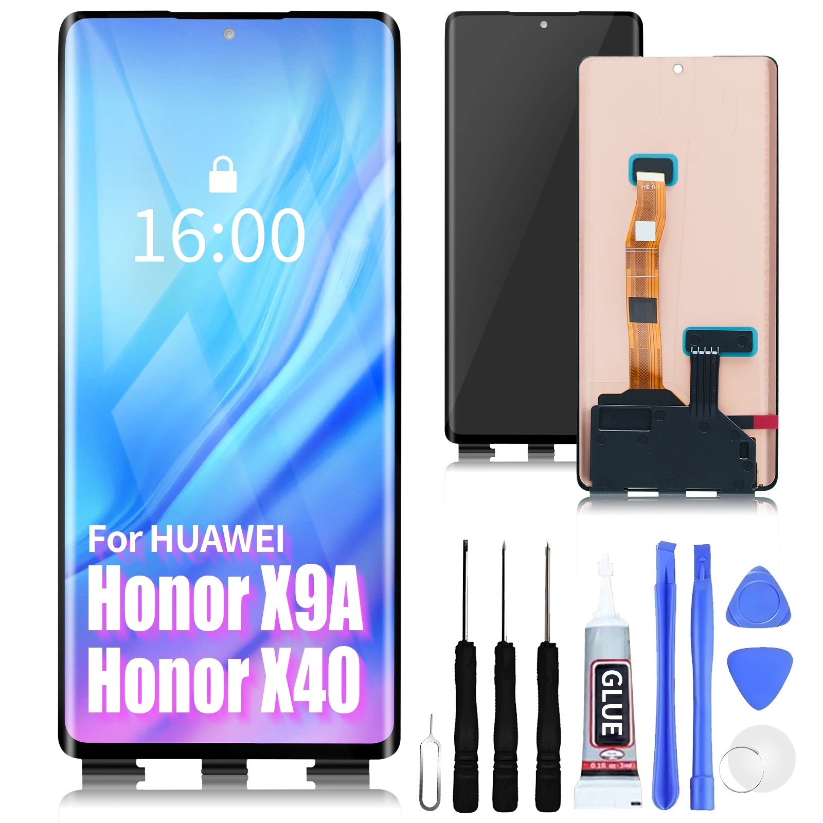 

6.67" New For Honor X9a LCD Display Touch Screen with Frame Digitizer Assembly X9a RMO-NX1 Display Screen Replacement