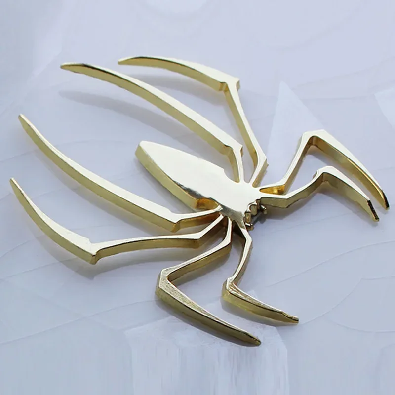 3D Fashionable Car Body Sticker Metal Spider Car Logo Personalized Car Styling Accessories Metal Sticker Chrome Spider Badge