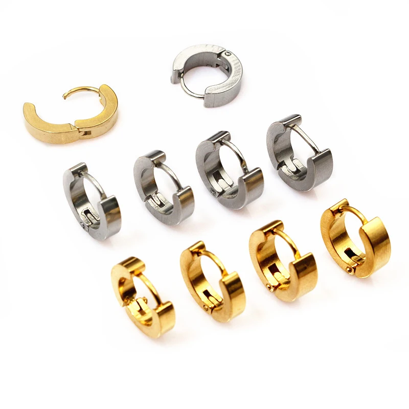 10 Stück Edelstahl Ohrringe Hoops öffnen Ohrring Haken Schleifen Ohrring Kreis Clips Diy Schmuck Zubehör