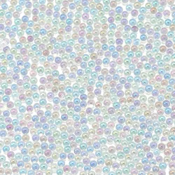 Vibrant 20g Colorful Mini Glass Beads for DIY Crafts & Jewelry Making (Transparent)