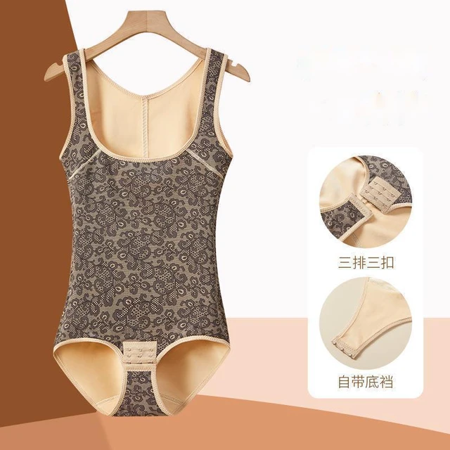 Warm Bodysuit Women Body Shapewear Clothes Postpartum Abdominal