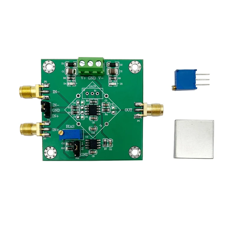 Instrumento Amplificador Ad8421 Ad8429 Pequeno Sinal Milivolt Microvolt Tensão Amplificação Módulo Single Ended Diferencial - Imagem 2