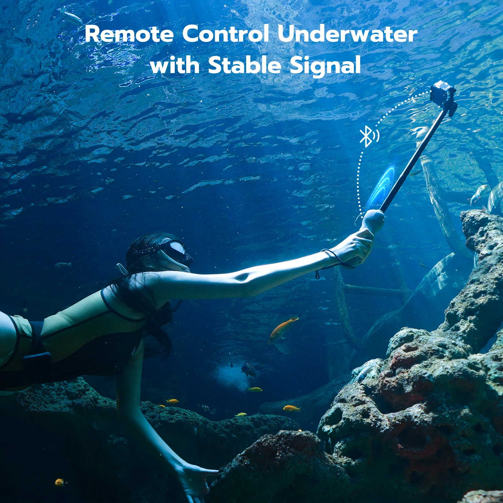 Perche Selfie Sous-Marine Bluetooth IPX68 30m pour GoPro