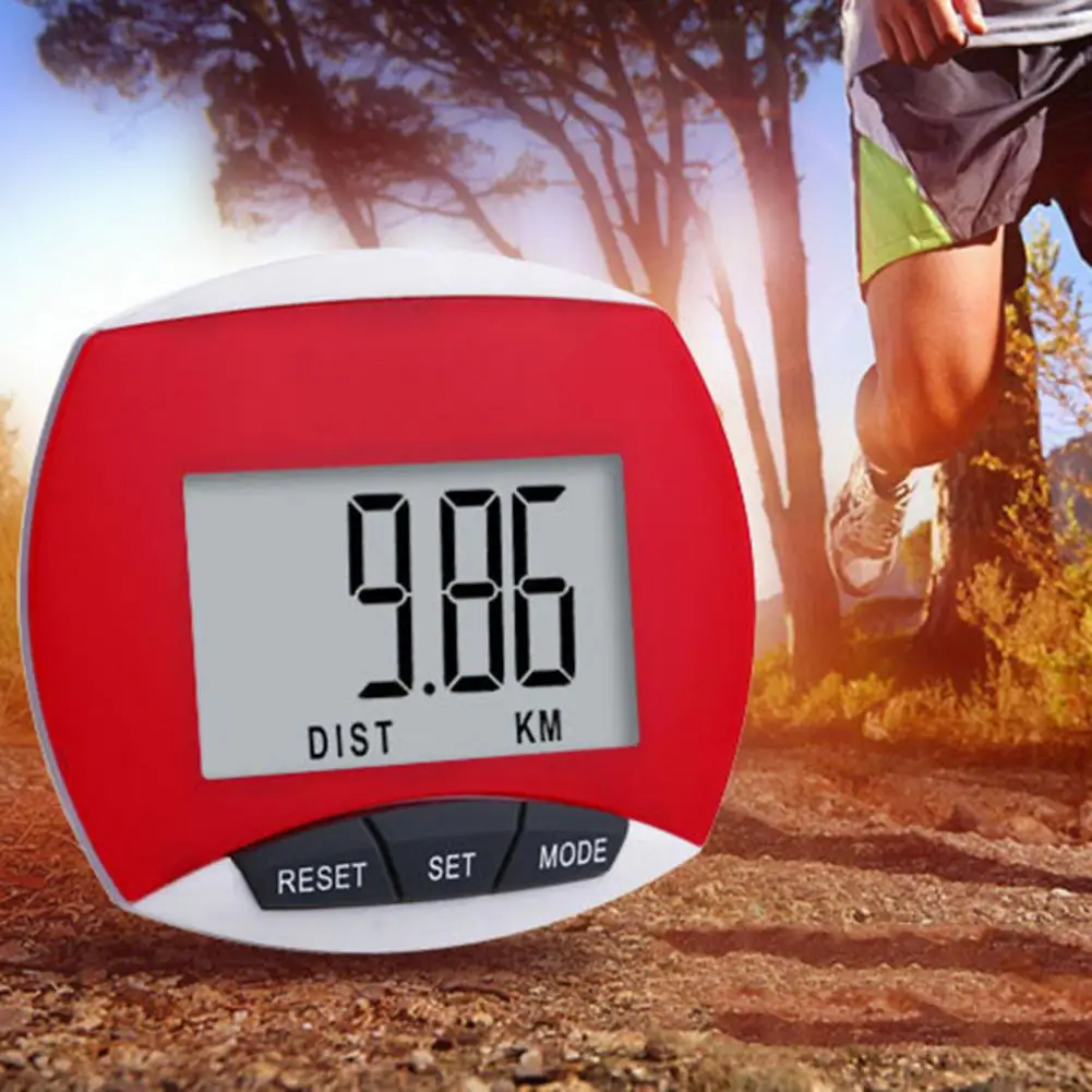 1 Set Pedometer Compact Seniors Fitness 3D Pedometer ABS Step Counter Step Walking 3D Digital Running Use