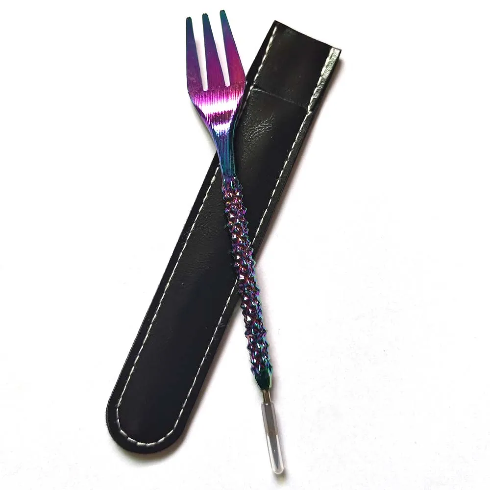 Retro Design Hookah Fork Pecker Aluminum Foil Hole Puncher Two in One Shisha Needle Tool Chicha Narguile Accessories