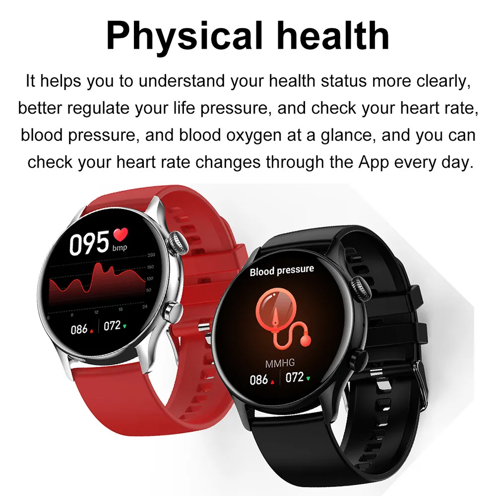 2022  ȭ Ʈ ġ AMOLED 1.36 &HD ũ ð ɹڼ    Smartwatch