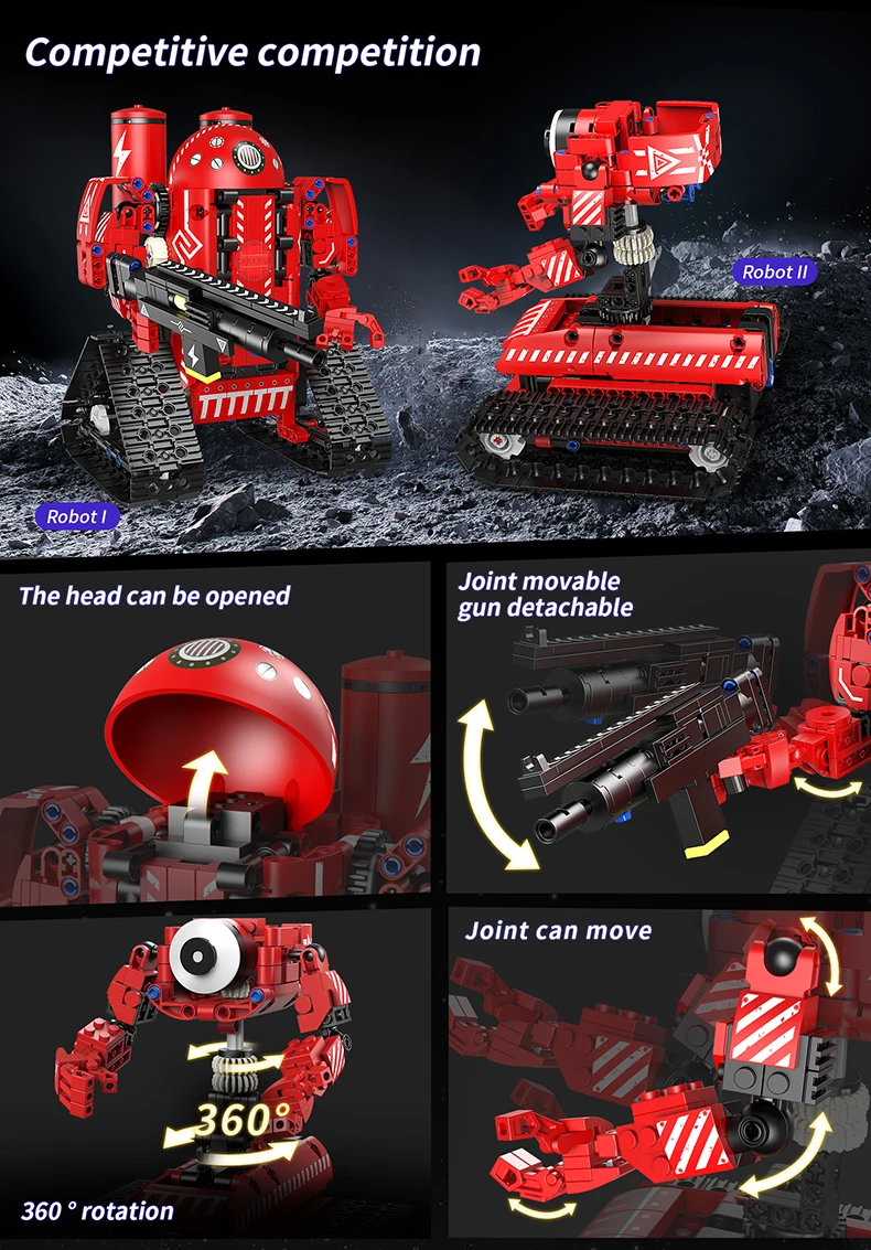 Technical Intelligent Robot App Remote Control Building Blocks Bricks Programming Usb Gift Sets Toys Construction Kids