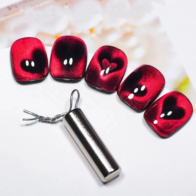 6pc Cat Magnetic Stick with Iron Wire Creating Heart shape Effect for UV/LED Nail Supplies Vernis Gel Manicure DIY Design