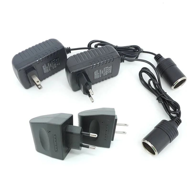 Stecker Auto Adapter AC DC Steckdose Zigarettenanzünder 220V - 12V EU Gift
