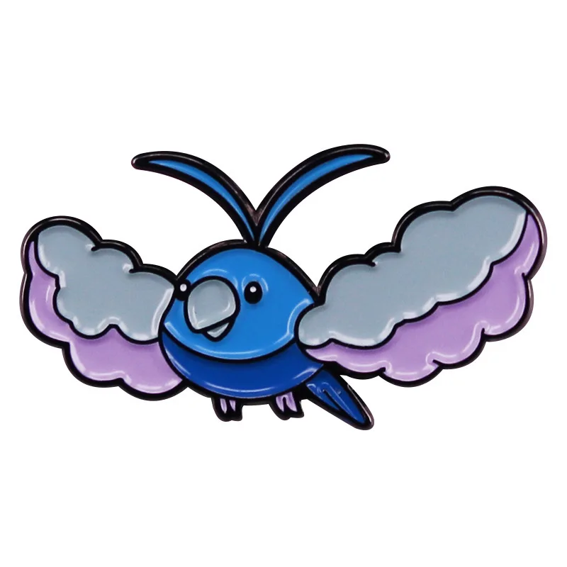 

Pokemon pins Swablu Cartoon Brooch Enamel Pin Lapel Pins Badge Hats Clothes Backpack Decoration Jewelry Accessories Fans Gift