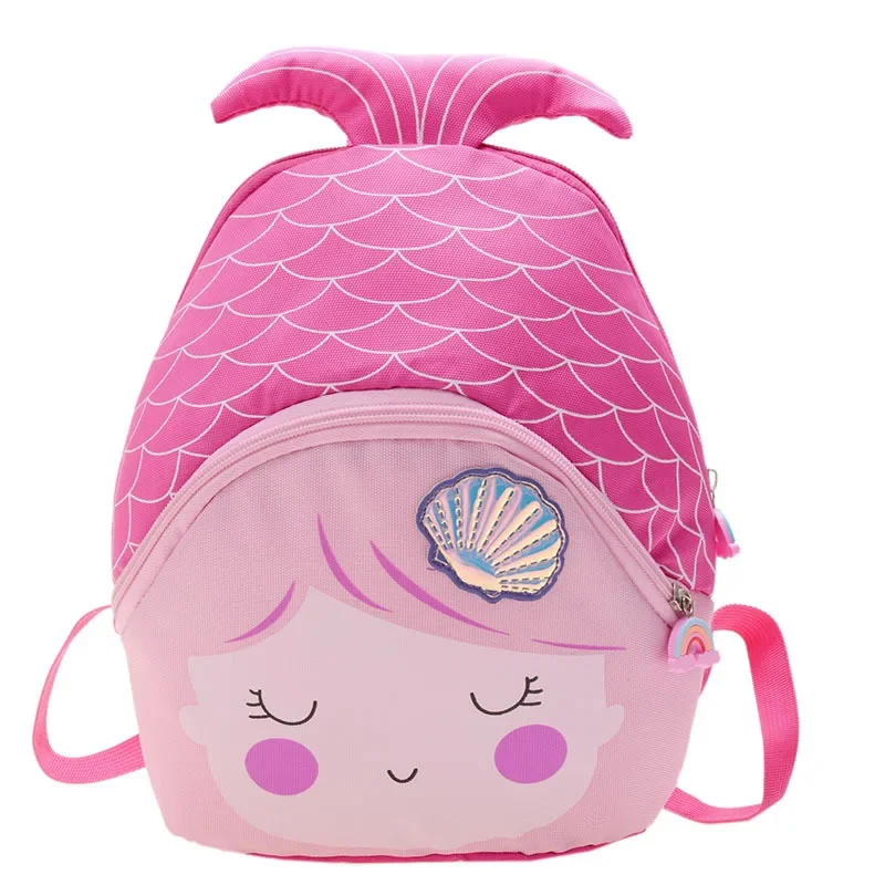 Cartoon Child Backpack Girl Princess Bags Mermaid Kindergarten Cute Toy Bags Baby Backpack Outdoor Early Education Backpack 2