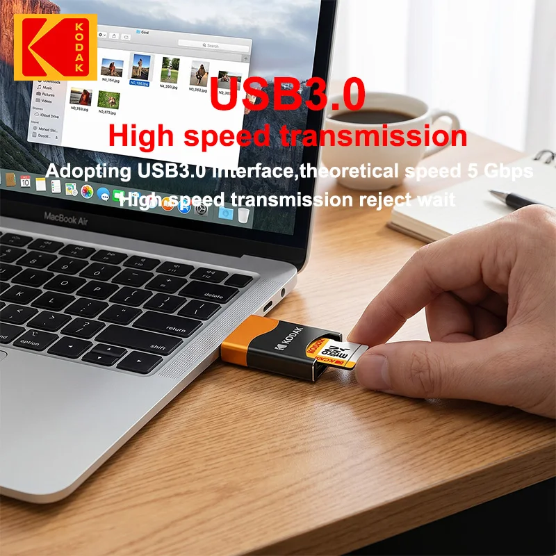 코닥 타입-C TF 모바일 카드 리더 USB 3.1 타입-C 노트북 다기능 OTG 카드 리더 노트북 및 휴대폰에 적합
