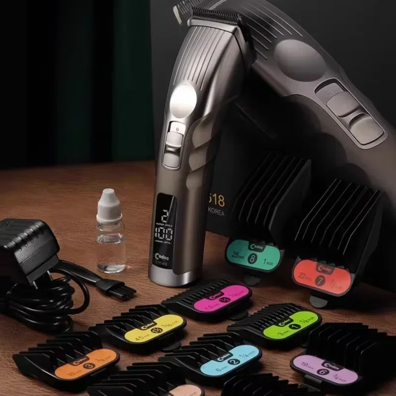 CODOS Hair Clippers for Men - Professional Cordless Clippers with 250min Runtime & Smart LCD - Quiet Hair Trimmer 5