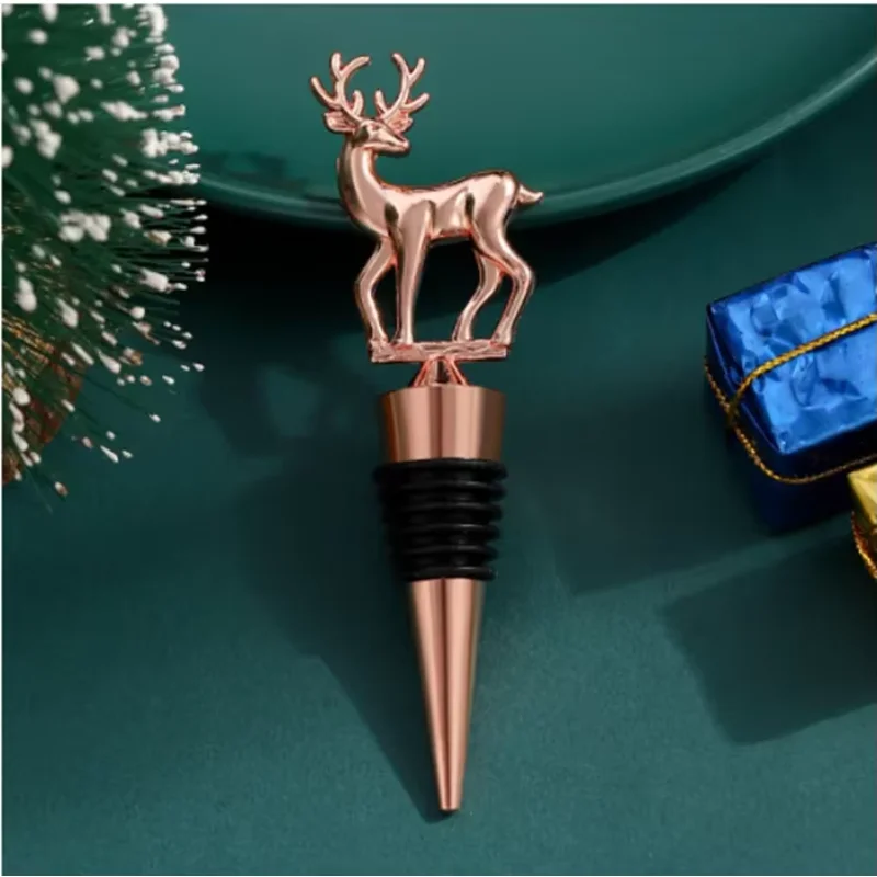 Bottle Stopper Seal wine stopper Wine Accessories Tools Creative Gifts Christmas Decoration Snowflake Alloy