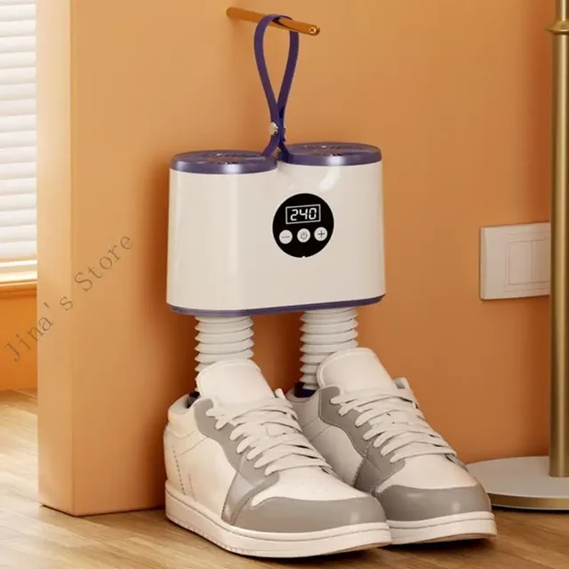Portable Moisture Removal Boot Dryer Auto Off Intelligent Timer Shoe Heater with Adjustable Rack Shoes Deodorizer X7XA 1