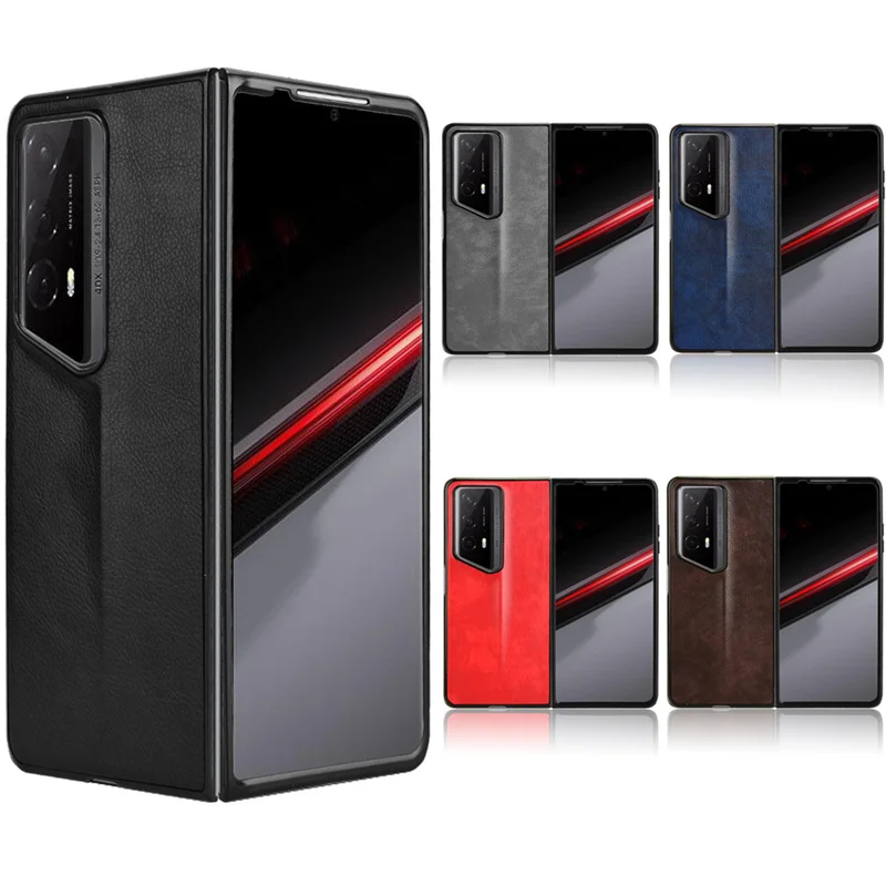 Per Honor Magic V2 Rsr Porsche Design Litchi Skin Pattern Pu Leather E Pc Book Cover Per Magicv2 Rsr Porsche Design Phone Case