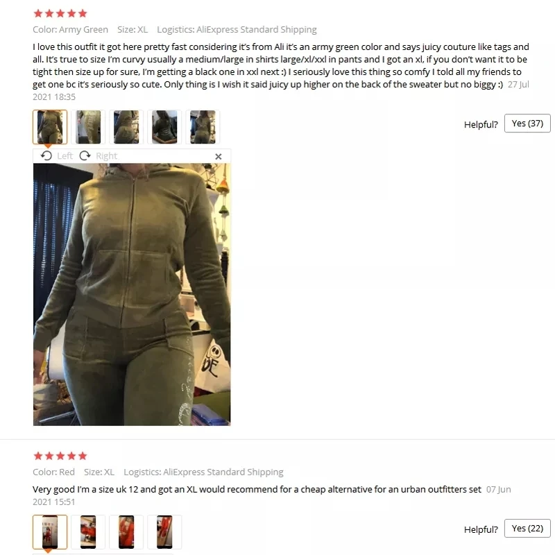 YICIYA Juicy Tracksuit Spring/Fall 2022 Women's Brand Velour Tracksuit Suit Women Velvet Zipper Sweatshirt And Pants Fat Sister