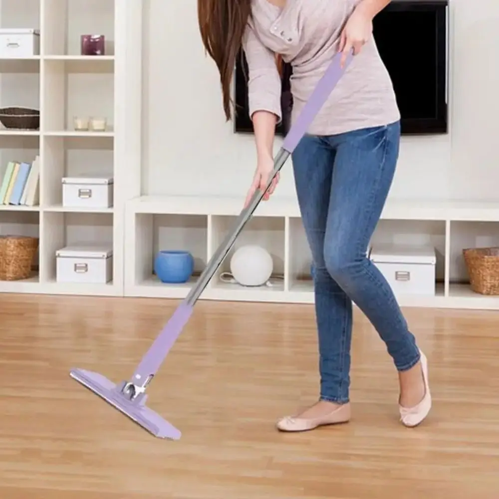 핸즈프리 미니 걸레, 얼굴 타월과 호환되는 특정 미니 걸레, 360 ° 회전 텔레스코핑, 창문용 홈 바닥 청소 시스템