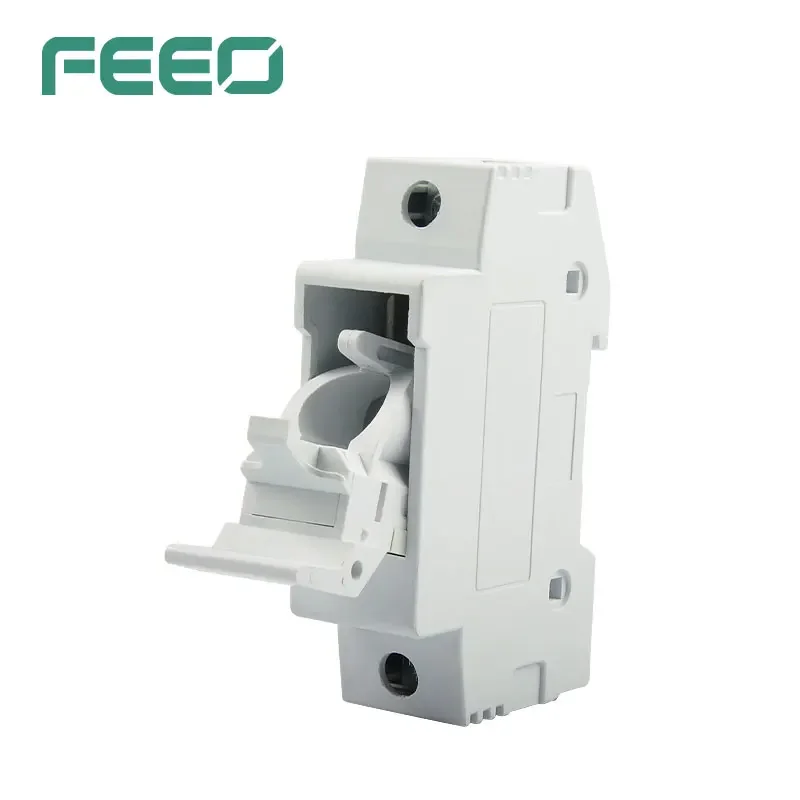 FEEO 1P 32A 40A 50A 63A 14*51mm Solar DC Fuse Holder with Fuse 1000V for Solar System Protection High Voltage Din Photovoltaic fuse box holder fuse holder