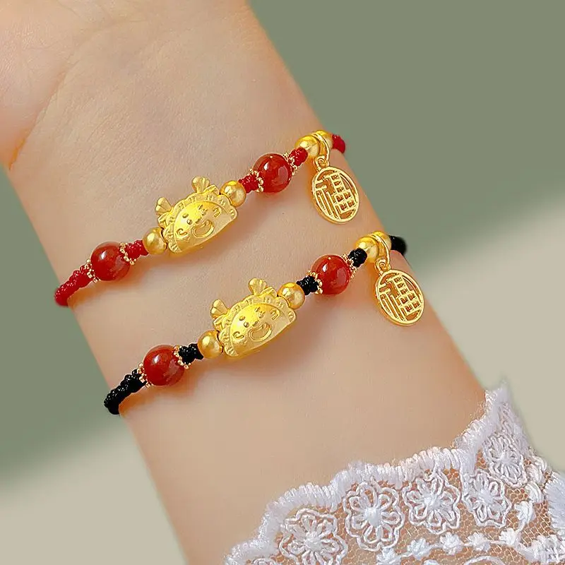Braccialetto A Corda Serpente Cinese Fatto A Mano - Rosso, Con Nodo Scorrevole Regolabile, Simbolo Zodiacale Del Serpente Per Fortuna E Benessere, Donna E Uomo