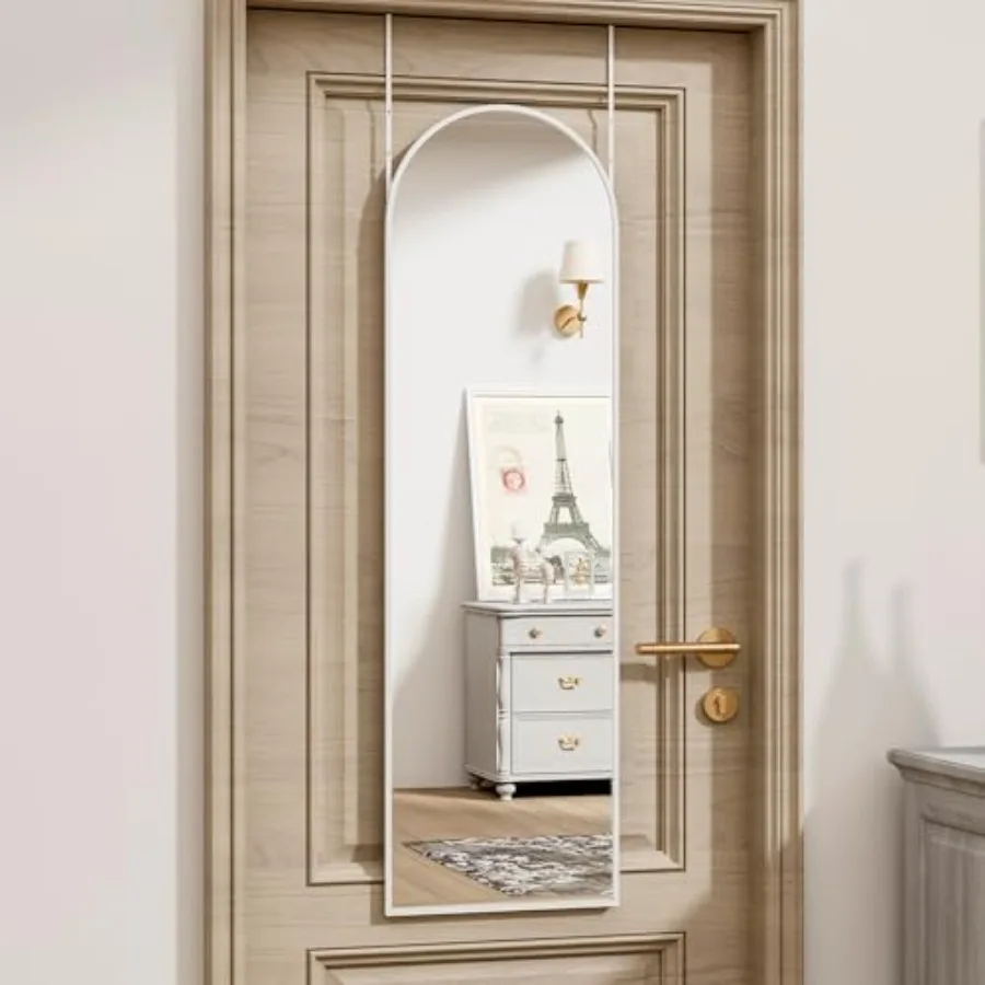 Door Mirror Full Length Mirrors Over The Door 14'' x 48'' Hanging/Rectangular Wall Mirror Wall-Mounted/Hanging/Leaning Home Dec