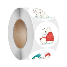 

500pcs Cartoon Animals Stickers Sealing Labels Sticker for Teacher Kids Child Stationery 1Inch 2.5cm Sticker DIY Gift Label