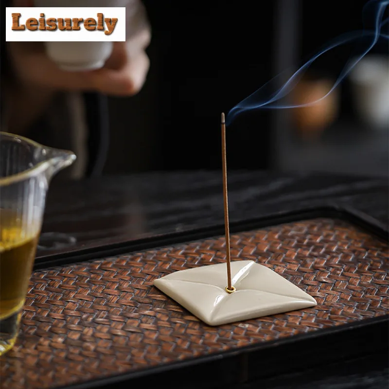 Square Incense Holder Mist Smoking Steamers Incense Burners Aromatherapy Scented Aromatic Candles Censer Tea Items Decoration