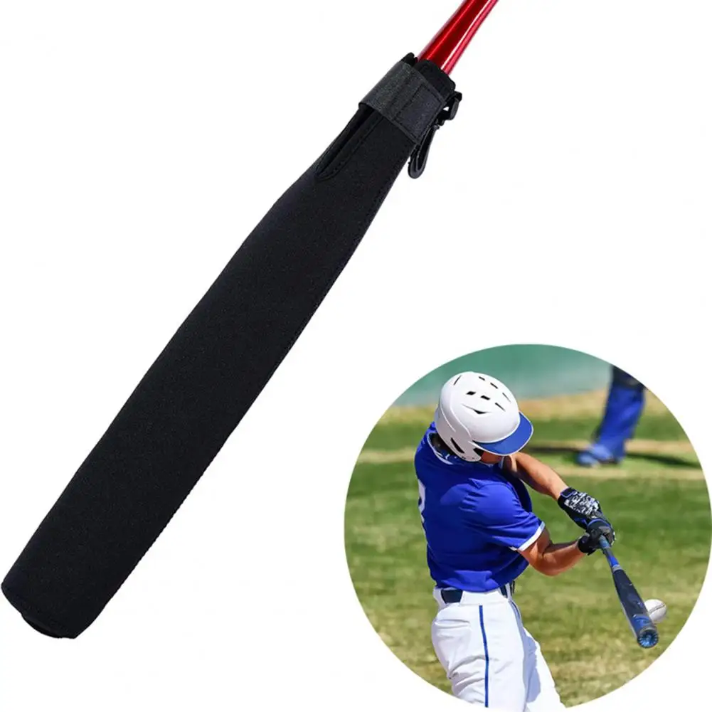Baseball Bat Cover Soft Fastener Tape Design with Clip Neoprene Baseball Bat Protector Cover Softball Sleeve Sports Supplies