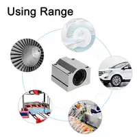 4 Pcs Scs 6/8/10/12/13/16/20/25/30 Uu/luu 3D เครื่องพิมพ์อลูมิเนียม Slider Linear Motion Ball แบริ่งสำหรับ CNC 3D เครื่องพิมพ์ Linear ท่องเที่ยว 5