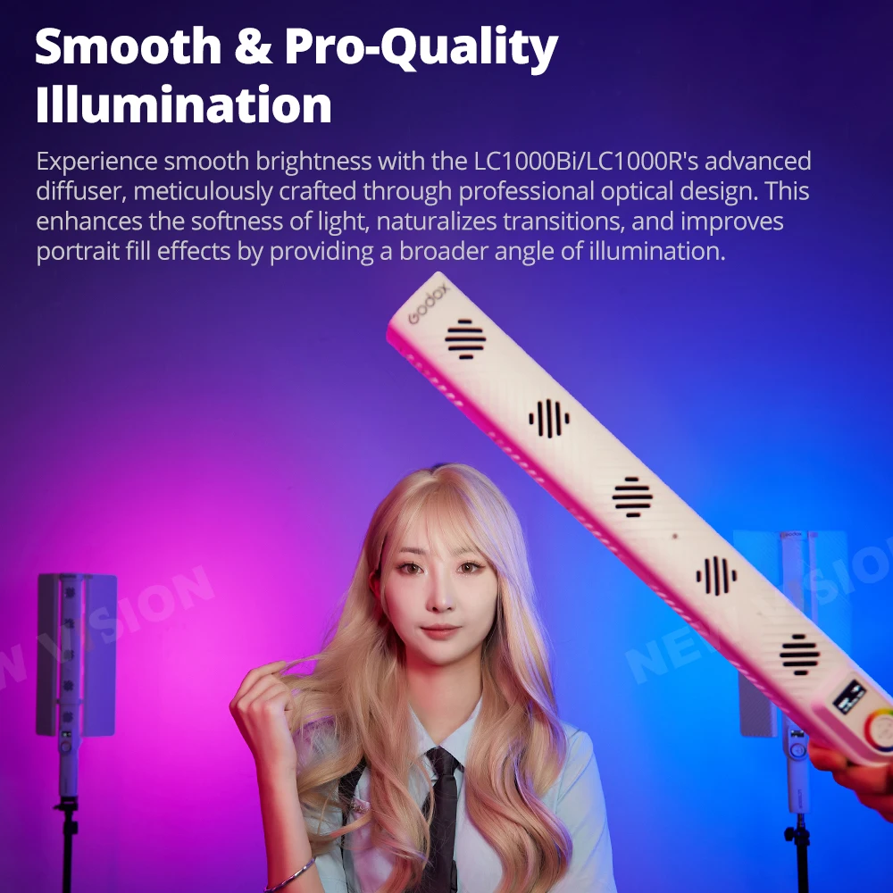 Godox LC1000 LC1000Bi /LC1000R LED Light Stick 100W RGB Bi-Color