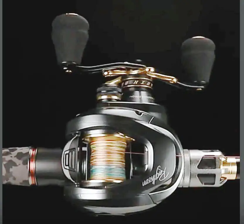 Köder guss rolle Metall körper 15kg max Drag 8 + 1 Lager Aluminium rahmen Süßwasser Salzwasser Angel rolle – Detail 6