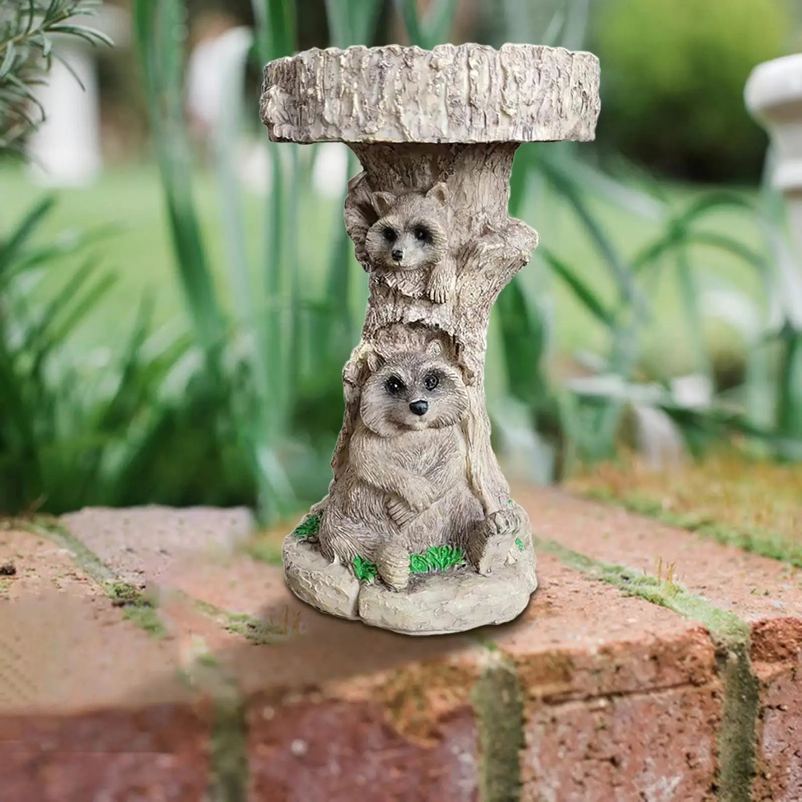

Bird Feeder Funny Lawn Statue Resin Garden Statue for Home Outdoors Yard